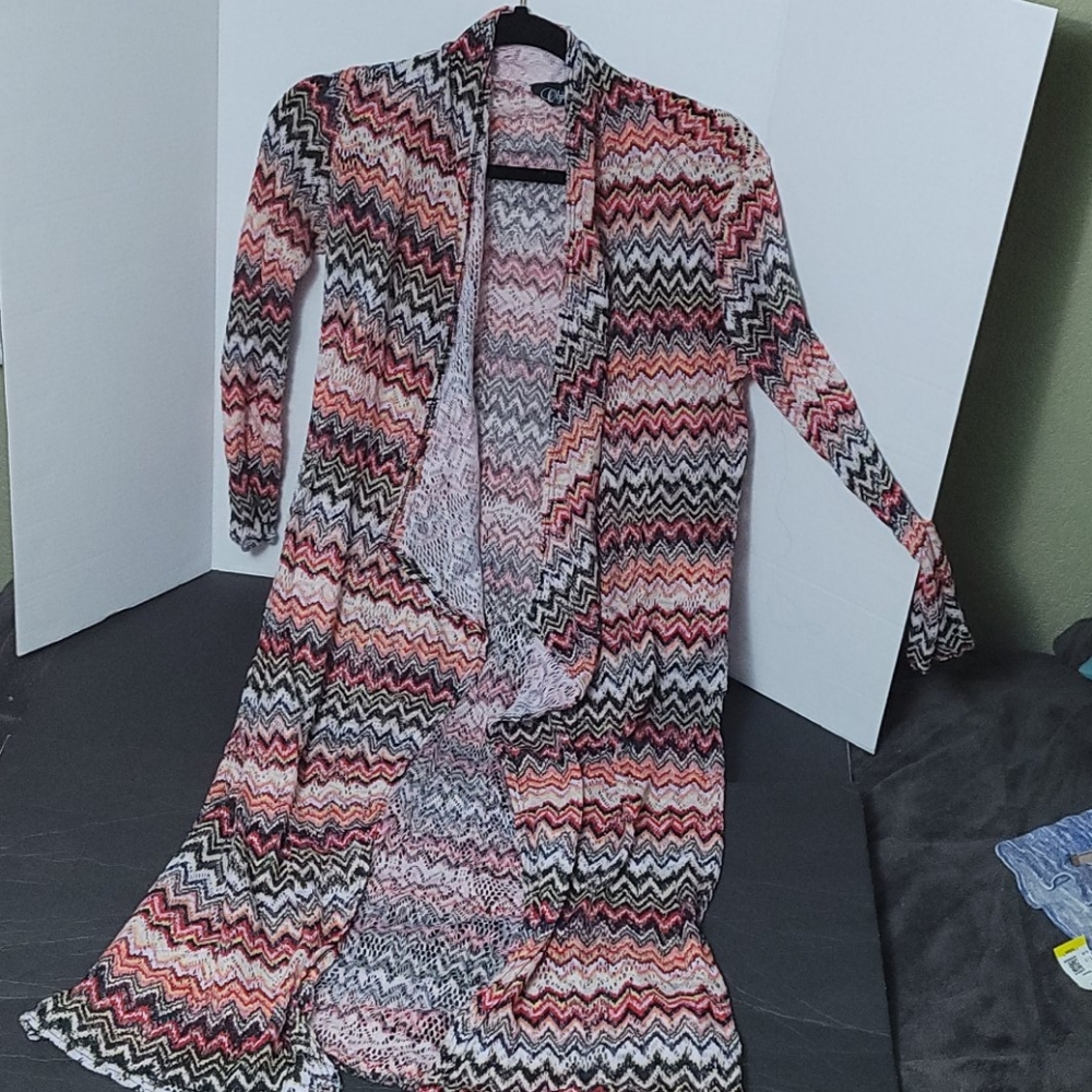 Xlong Sweater Shawl Boho pattern